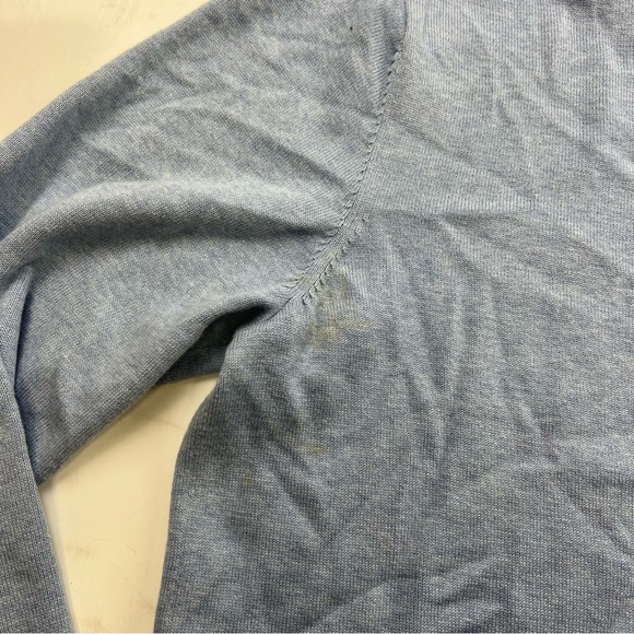 Tommy Hilfiger men’s blue V Neck crewneck L L47-47 - Picture 7 of 8